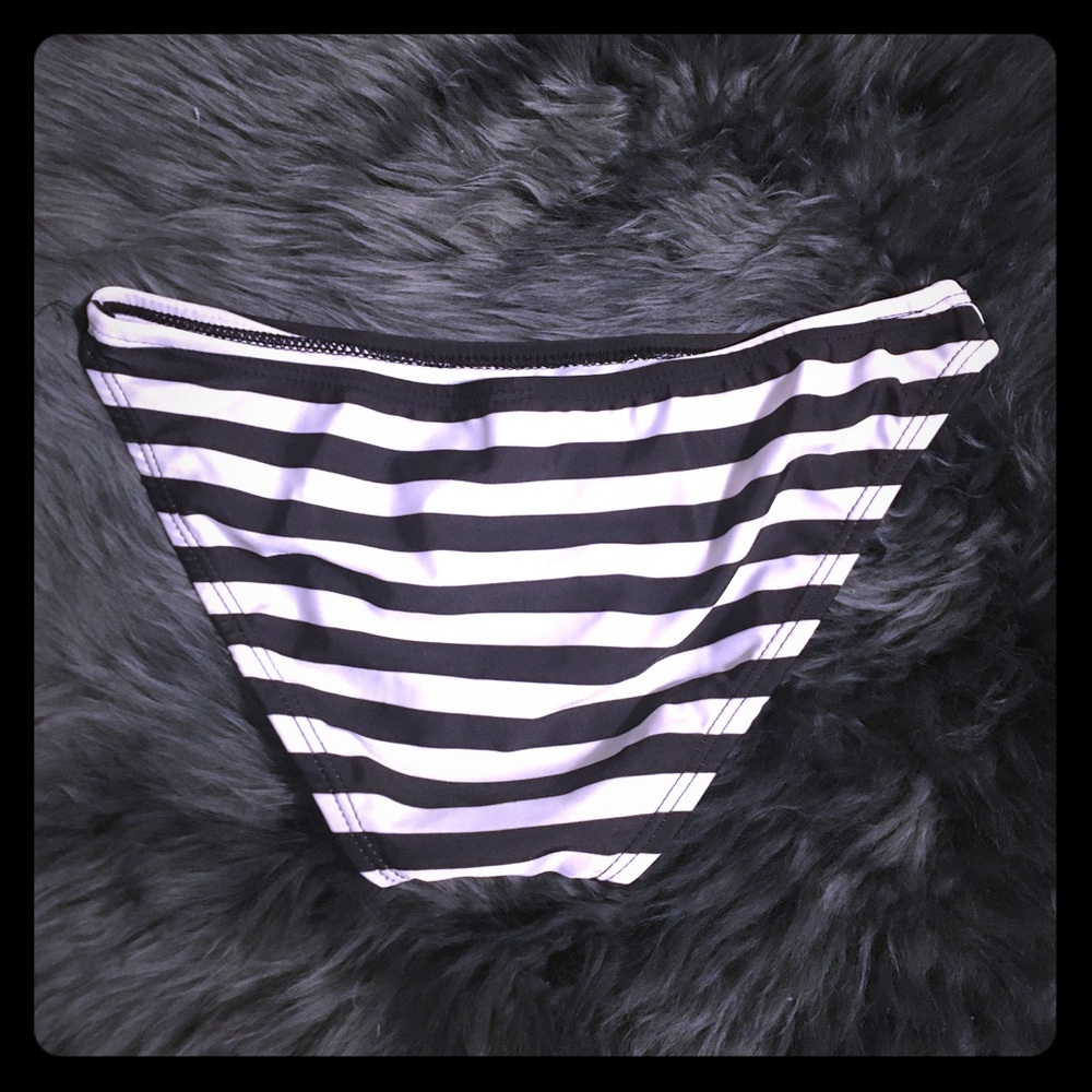BIKINI BOTTOMS striped black and white - Picture 2 of 2